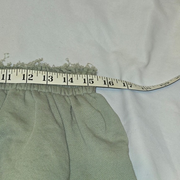 Aerie‎ Ruffle Tiered Mini Skirt Elastic Waist Casual Sage Green XL - Picture 3 of 8